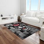 ncaa nc state wolfpack sport basketball and foolball team logo rectangle area rug light room ncsw31