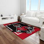ncaa nc state wolfpack sport basketball and foolball team logo rectangle area rug light room ncsw35