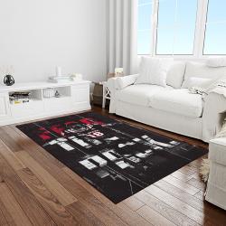 NCAA NC State Wolfpack Sport Basketball And Foolball Team Logo Rectangle Area Rug NCSW40