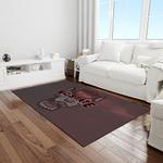 ncaa nc state wolfpack sport basketball and foolball team logo rectangle area rug light room ncsw52