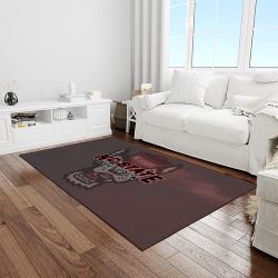 NCAA NC State Wolfpack Sport Basketball And Foolball Team Logo Rectangle Area Rug NCSW52