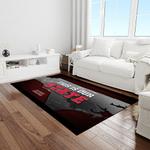 ncaa nc state wolfpack sport basketball and foolball team logo rectangle area rug light room ncsw54