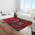 ncaa nc state wolfpack sport basketball and foolball team logo rectangle area rug light room ncsw55