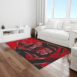 NCAA NC State Wolfpack Sport Basketball And Foolball Team Logo Rectangle Area Rug NCSW55