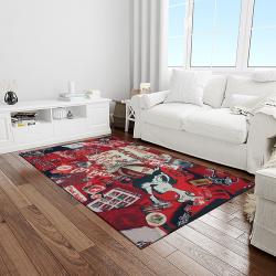 NCAA NC State Wolfpack Sport Basketball And Foolball Team Logo Rectangle Area Rug NCSW57
