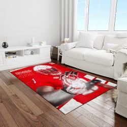 NCAA NC State Wolfpack Sport Basketball And Foolball Team Logo Rectangle Area Rug NCSW59