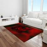ncaa nebraska cornhuskers college sport basketball and foolball team logo rectangle area rug light room ncs08