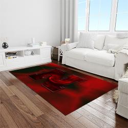 NCAA Nebraska Cornhuskers College Sport Basketball And Foolball Team Logo Rectangle Area Rug NCS08