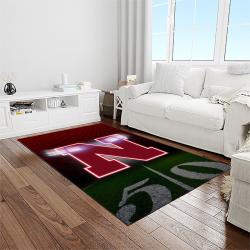NCAA Nebraska Cornhuskers College Sport Basketball And Foolball Team Logo Rectangle Area Rug NCS12