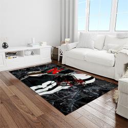NCAA Nebraska Cornhuskers College Sport Basketball And Foolball Team Logo Rectangle Area Rug NCS17