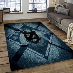 ncaa north carolina tar heels college sport basketball and foolball team logo rectangle area rug dark room ncth25