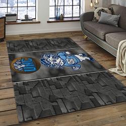 ncaa north carolina tar heels college sport basketball and foolball team logo rectangle area rug dark room ncth38