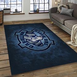 ncaa north carolina tar heels college sport basketball and foolball team logo rectangle area rug dark room ncth54