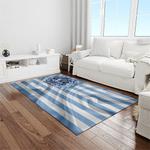 ncaa north carolina tar heels college sport basketball and foolball team logo rectangle area rug light room ncth01