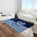 ncaa north carolina tar heels college sport basketball and foolball team logo rectangle area rug light room ncth12
