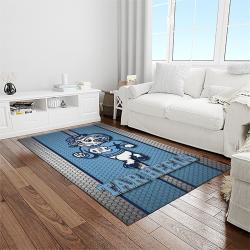 NCAA North Carolina Tar Heels College Sport Basketball And Foolball Team Logo Rectangle Area Rug NCTH13
