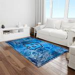 ncaa north carolina tar heels college sport basketball and foolball team logo rectangle area rug light room ncth15