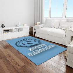 NCAA North Carolina Tar Heels College Sport Basketball And Foolball Team Logo Rectangle Area Rug NCTH17