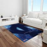 ncaa north carolina tar heels college sport basketball and foolball team logo rectangle area rug light room ncth28