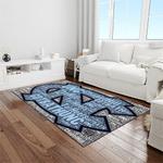 ncaa north carolina tar heels college sport basketball and foolball team logo rectangle area rug light room ncth29