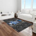 ncaa north carolina tar heels college sport basketball and foolball team logo rectangle area rug light room ncth38