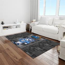 NCAA North Carolina Tar Heels College Sport Basketball And Foolball Team Logo Rectangle Area Rug NCTH38