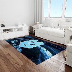 NCAA North Carolina Tar Heels College Sport Basketball And Foolball Team Logo Rectangle Area Rug NCTH48