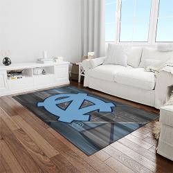 NCAA North Carolina Tar Heels College Sport Basketball And Foolball Team Logo Rectangle Area Rug NCTH59