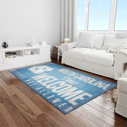 NCAA North Carolina Tar Heels College Sport Basketball And Foolball Team Logo Rectangle Area Rug NCTH61