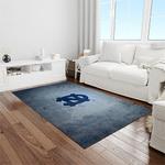 ncaa north carolina tar heels college sport basketball and foolball team logo rectangle area rug light room ncth62