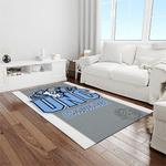 ncaa north carolina tar heels college sport basketball and foolball team logo rectangle area rug light room ncth71