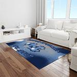 ncaa north carolina tar heels college sport basketball and foolball team logo rectangle area rug light room ncth73