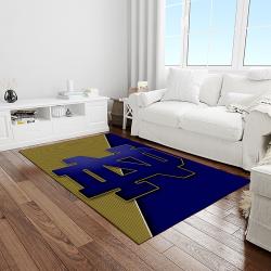 NCAA Notre Dame Fighting Sport Basketball And Foolball Team Logo Rectangle Area Rug NDF12