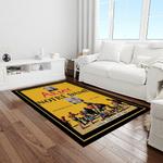 ncaa notre dame fighting sport basketball and foolball team logo rectangle area rug light room ndf45