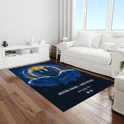 NCAA Notre Dame Fighting Sport Basketball And Foolball Team Logo Rectangle Area Rug NDF49