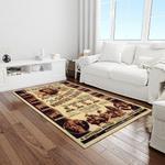 ncaa notre dame fighting sport basketball and foolball team logo rectangle area rug light room ndf55