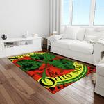 ncaa notre dame fighting sport basketball and foolball team logo rectangle area rug light room ndf73