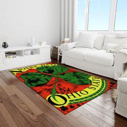 NCAA Notre Dame Fighting Sport Basketball And Foolball Team Logo Rectangle Area Rug NDF73