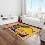 ncaa notre dame fighting sport basketball and foolball team logo rectangle area rug light room ndf74