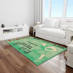 NCAA Notre Dame Fighting Sport Basketball And Foolball Team Logo Rectangle Area Rug NDF75