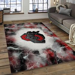 ncaa ohio state buckeyes college sport basketball and foolball team logo rectangle area rug dark room osb28