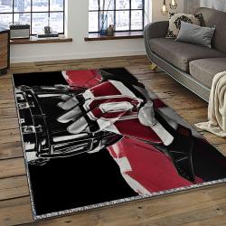 ncaa ohio state buckeyes college sport basketball and foolball team logo rectangle area rug dark room osb57