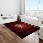 ncaa ohio state buckeyes college sport basketball and foolball team logo rectangle area rug light room osb01