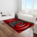 ncaa ohio state buckeyes college sport basketball and foolball team logo rectangle area rug light room osb02