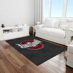 ncaa ohio state buckeyes college sport basketball and foolball team logo rectangle area rug light room osb08