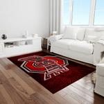 ncaa ohio state buckeyes college sport basketball and foolball team logo rectangle area rug light room osb21