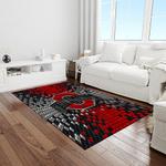 ncaa ohio state buckeyes college sport basketball and foolball team logo rectangle area rug light room osb32