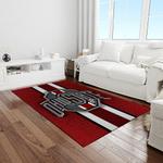 ncaa ohio state buckeyes college sport basketball and foolball team logo rectangle area rug light room osb41