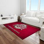 ncaa ohio state buckeyes college sport basketball and foolball team logo rectangle area rug light room osb43