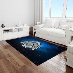 NCAA Ohio State Buckeyes College Sport Basketball And Foolball Team Logo Rectangle Area Rug OSB44